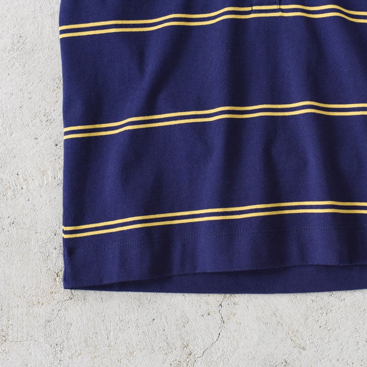 row neck border polo ローネックボーダーポロ