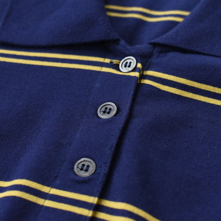 row neck border polo ローネックボーダーポロ