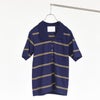 row neck border polo ローネックボーダーポロ