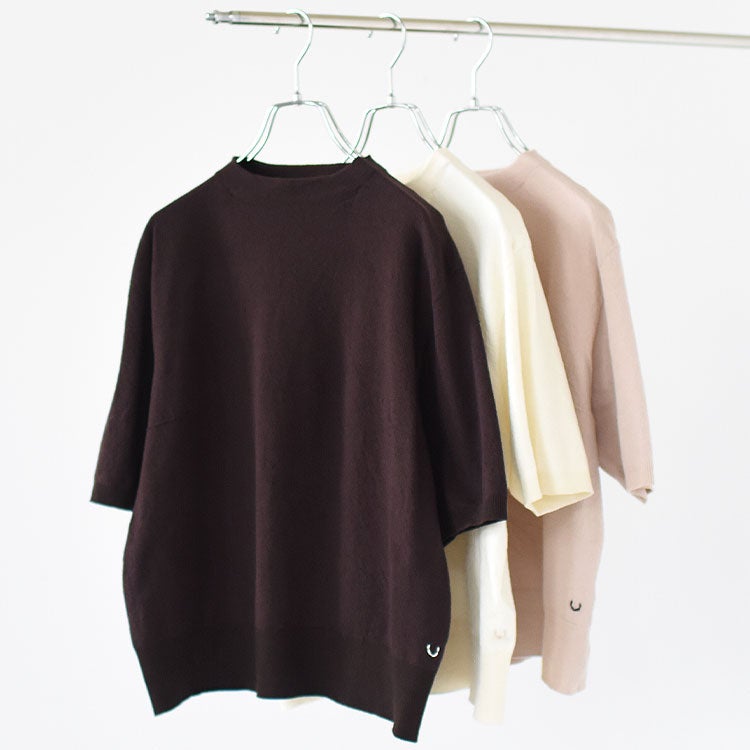 STRETCH ORGANIC COTTON BOTTLE-NECK P/O ストレッチ オーガニックコットン ボトルネックプルオーバー