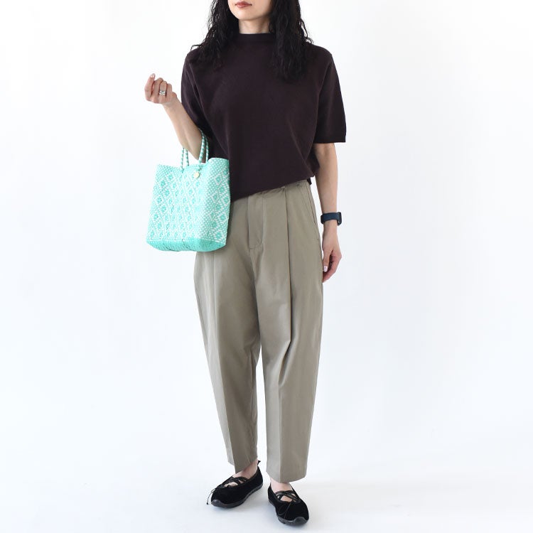 STRETCH ORGANIC COTTON BOTTLE-NECK P/O ストレッチ オーガニックコットン ボトルネックプルオーバー