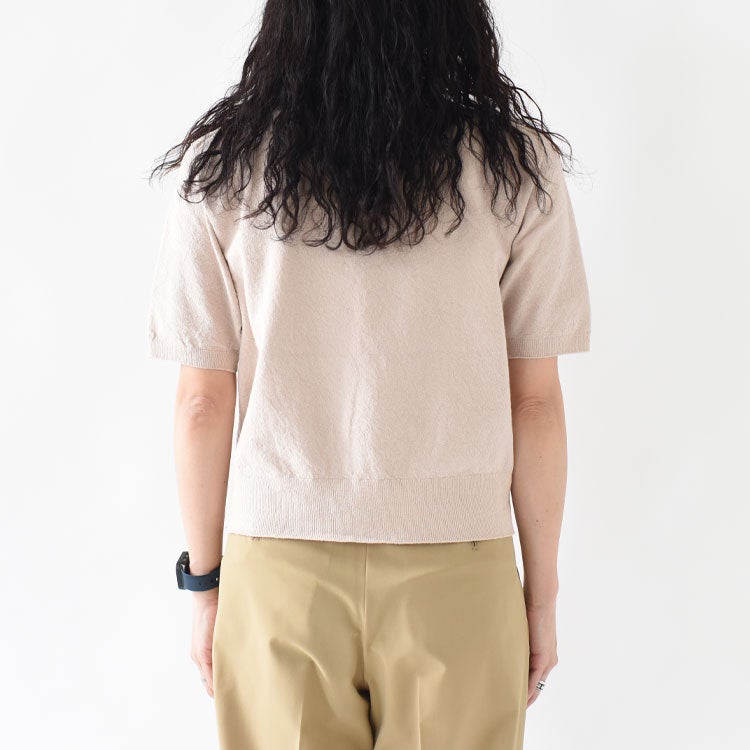 STRETCH ORGANIC COTTON BOTTLE-NECK P/O ストレッチ オーガニックコットン ボトルネックプルオーバー