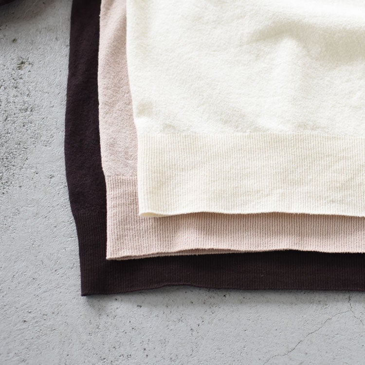 STRETCH ORGANIC COTTON BOTTLE-NECK P/O ストレッチ オーガニックコットン ボトルネックプルオーバー