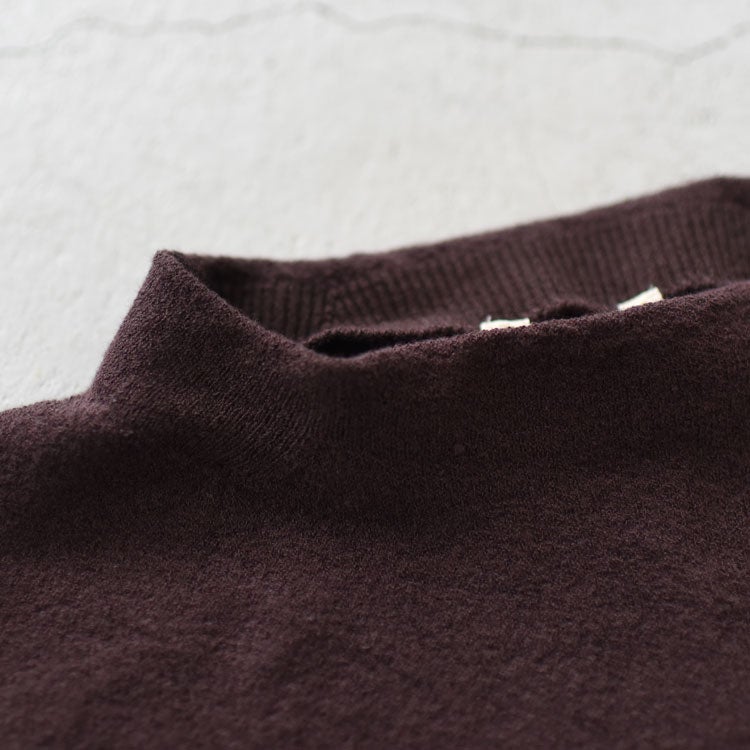 STRETCH ORGANIC COTTON BOTTLE-NECK P/O ストレッチ オーガニックコットン ボトルネックプルオーバー