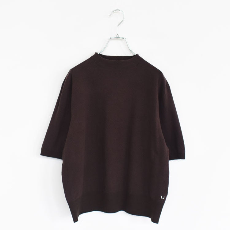 STRETCH ORGANIC COTTON BOTTLE-NECK P/O ストレッチ オーガニックコットン ボトルネックプルオーバー