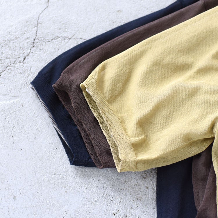 HIGH-TWISTED COTTON SHEER KNIT LAYERED P/O ハイツイストコットン シアーニット レイヤードプルオーバー