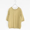 HIGH-TWISTED COTTON SHEER KNIT LAYERED P/O ハイツイストコットン シアーニット レイヤードプルオーバー