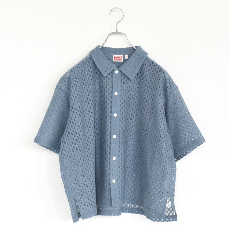 Cambay フラワーレース ショートスリーブシャツ