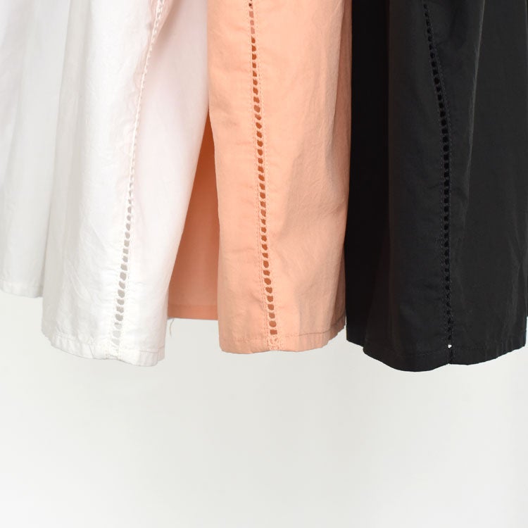 Baran コットンポプリン ピンタックシャツ