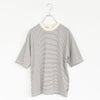 ナローボーダー　クルーネック半袖Tシャツ