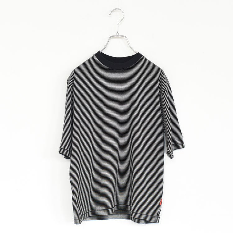ナローボーダー　クルーネック半袖Tシャツ