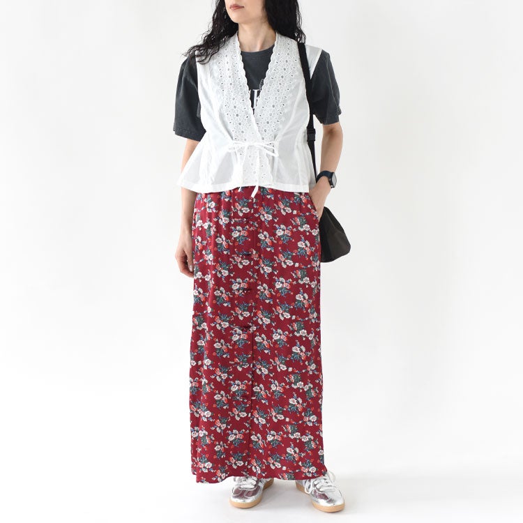 lace side tuck vest レースサイドタックベスト