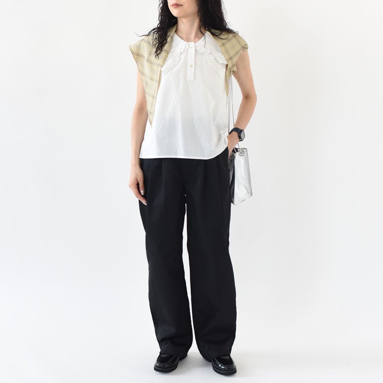 lace collar nosleeve shirt レースカラーノースリーブシャツ