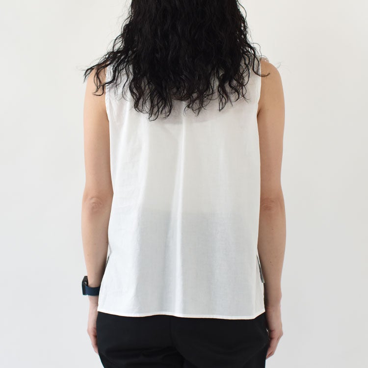 lace collar nosleeve shirt レースカラーノースリーブシャツ