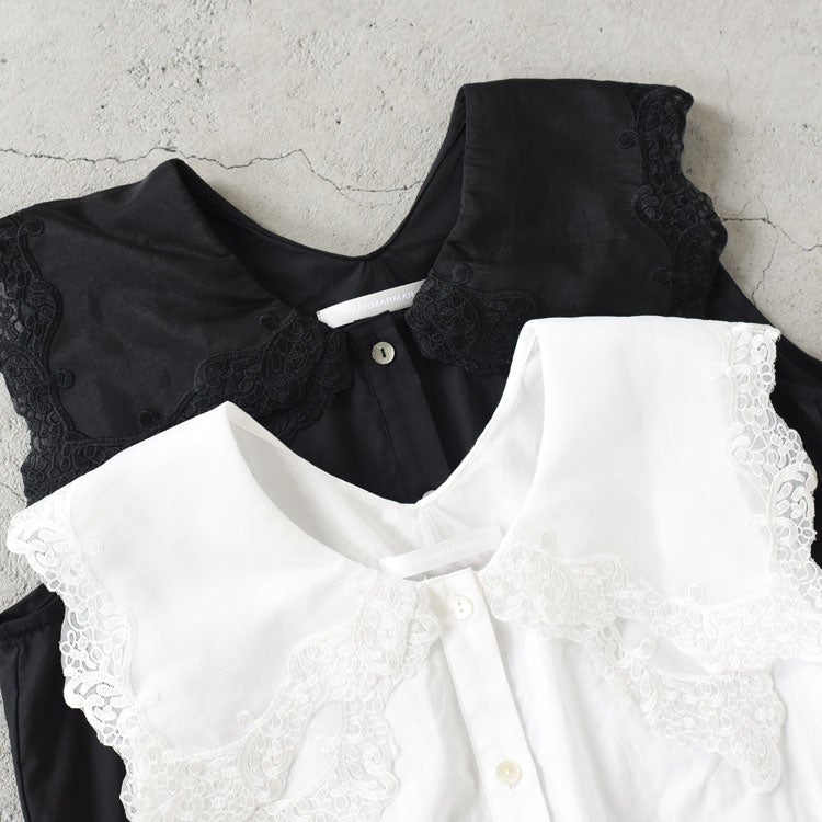 lace collar nosleeve shirt レースカラーノースリーブシャツ