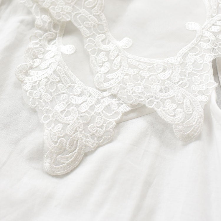 lace collar nosleeve shirt レースカラーノースリーブシャツ