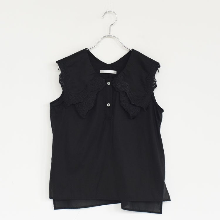 lace collar nosleeve shirt レースカラーノースリーブシャツ
