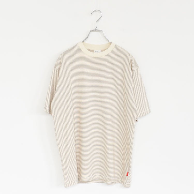 ナローボーダー　クルーネック半袖Tシャツ