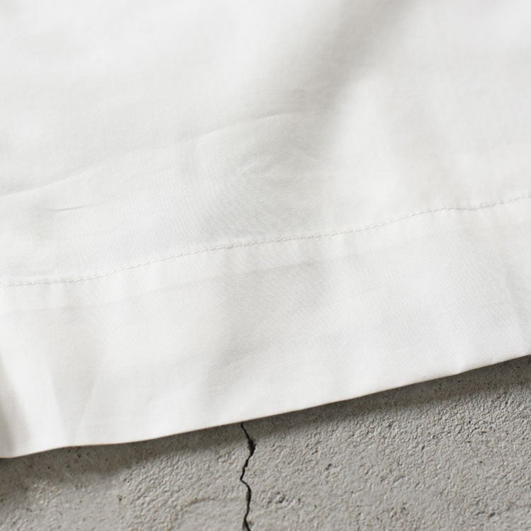 sheer shoulder stand collar wide shirt シアーショルダースタンドカラーワイドシャツ