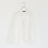sheer shoulder stand collar wide shirt シアーショルダースタンドカラーワイドシャツ