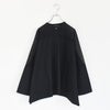 sheer shoulder stand collar wide shirt シアーショルダースタンドカラーワイドシャツ
