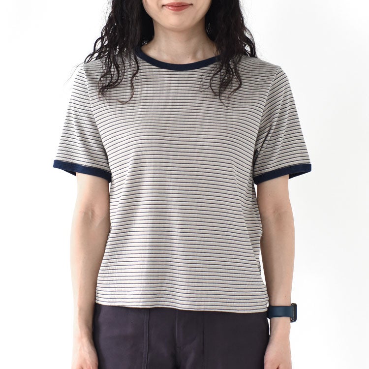 Tubular Rib S/S Border Tee チューブラリブショートスリーブボーダーTシャツ