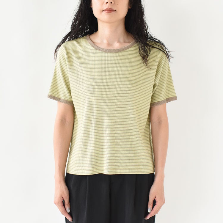 Tubular Rib S/S Border Tee チューブラリブショートスリーブボーダーTシャツ