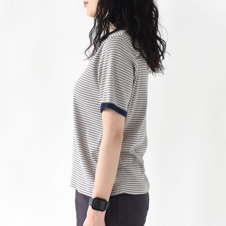 Tubular Rib S/S Border Tee チューブラリブショートスリーブボーダーTシャツ