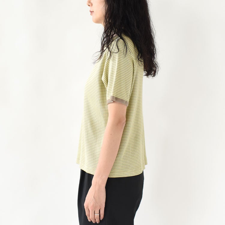 Tubular Rib S/S Border Tee チューブラリブショートスリーブボーダーTシャツ