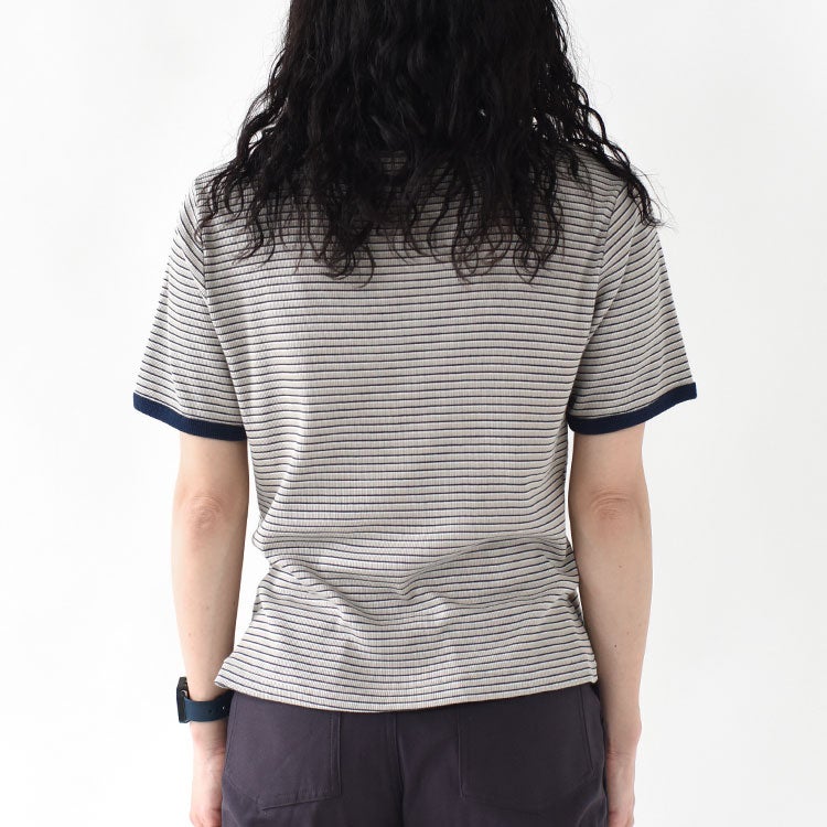 Tubular Rib S/S Border Tee チューブラリブショートスリーブボーダーTシャツ