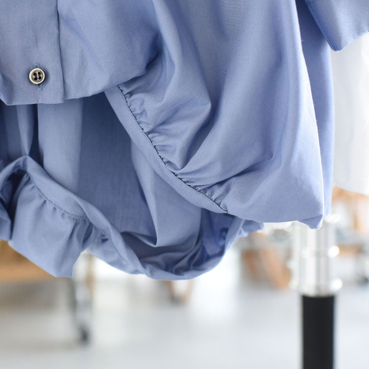half slv ballon shirt ハーフスリーブバルーンシャツ