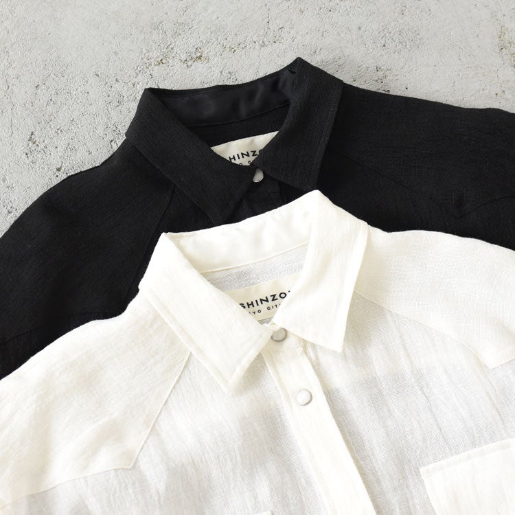LINEN WESTERN SHIRT リネンウエスタンシャツ