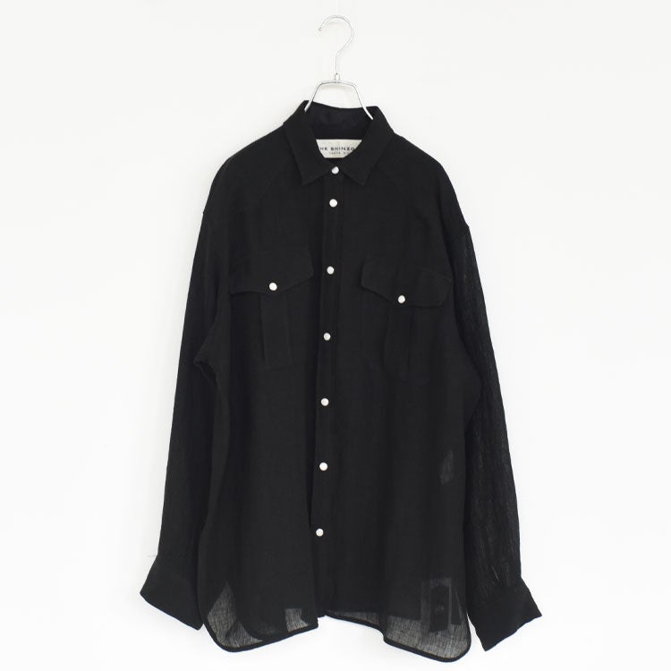 SALE 20％OFF】LINEN WESTERN SHIRT リネンウエスタンシャツ/26MMSBL05