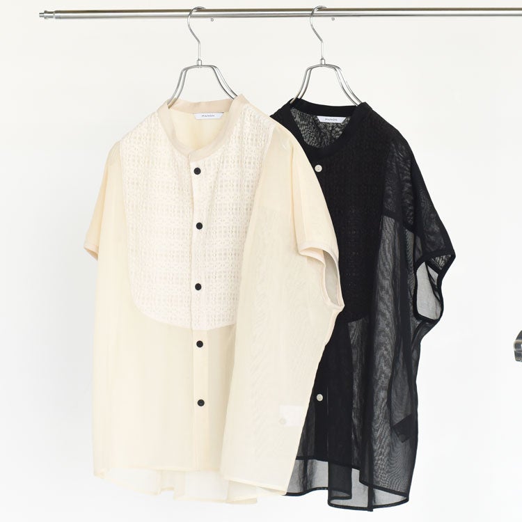 ORGANDY FRENCH BLOUSE オーガンジーフレンチブラウス