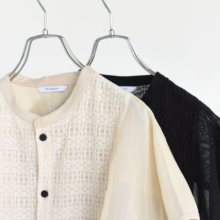 ORGANDY FRENCH BLOUSE オーガンジーフレンチブラウス