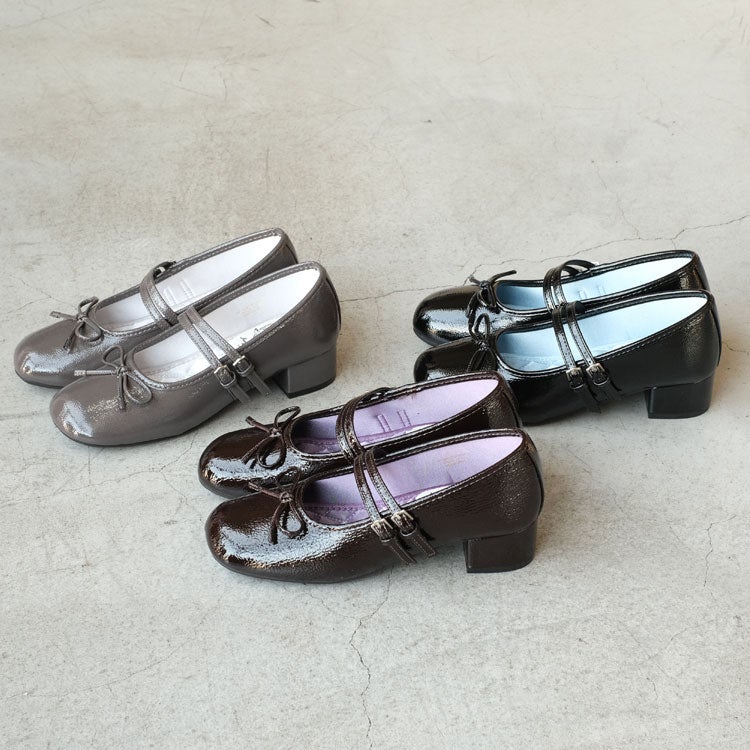 SQUARE TOE TWO STRAP MARYJANE(4CM) スクエアトゥツーストラップメリージェーン