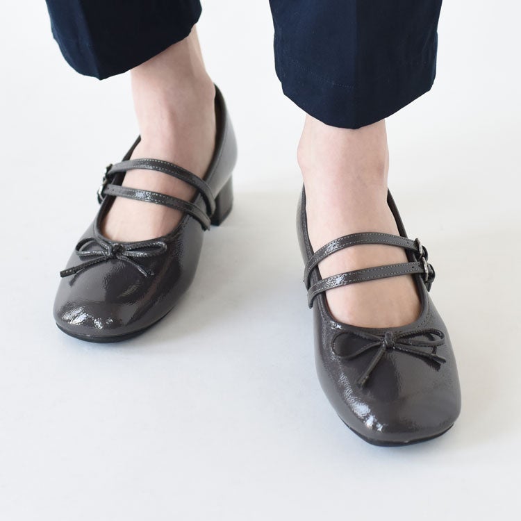 SQUARE TOE TWO STRAP MARYJANE(4CM) スクエアトゥツーストラップメリージェーン