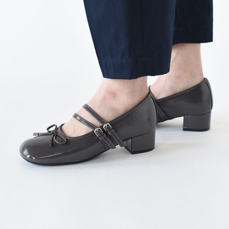 SQUARE TOE TWO STRAP MARYJANE(4CM) スクエアトゥツーストラップメリージェーン