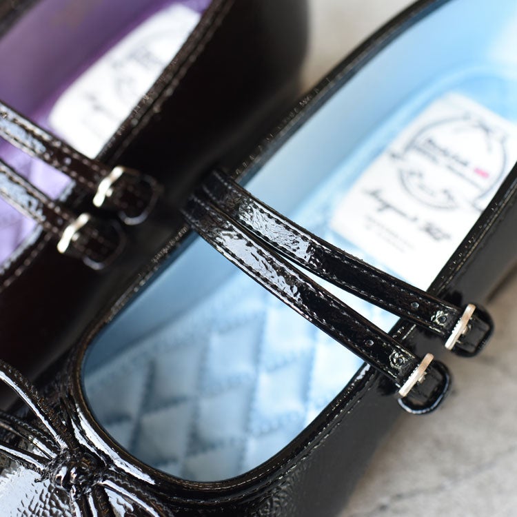 SQUARE TOE TWO STRAP MARYJANE(4CM) スクエアトゥツーストラップメリージェーン