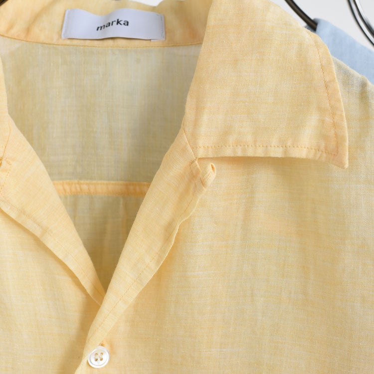 RAMIE CHAMBRAY OPEN COLLER L/S SHIRT ラミーシャンブレー  オープンカラー L/S シャツ