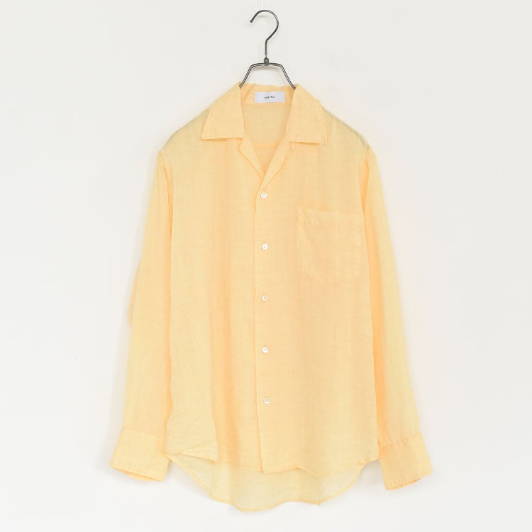 RAMIE CHAMBRAY OPEN COLLER L/S SHIRT ラミーシャンブレー  オープンカラー L/S シャツ
