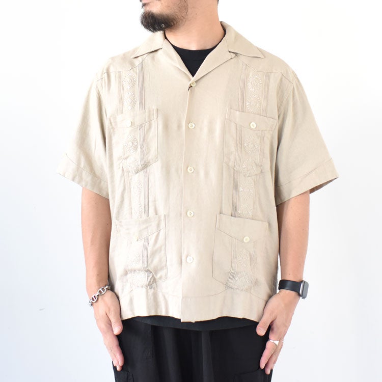 LINEN GUAYABERA SHIRT リネン グァジャベーラシャツ