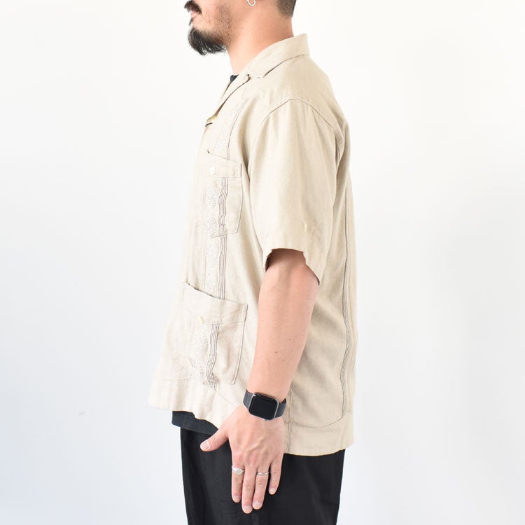 LINEN GUAYABERA SHIRT リネン グァジャベーラシャツ/782-6123008