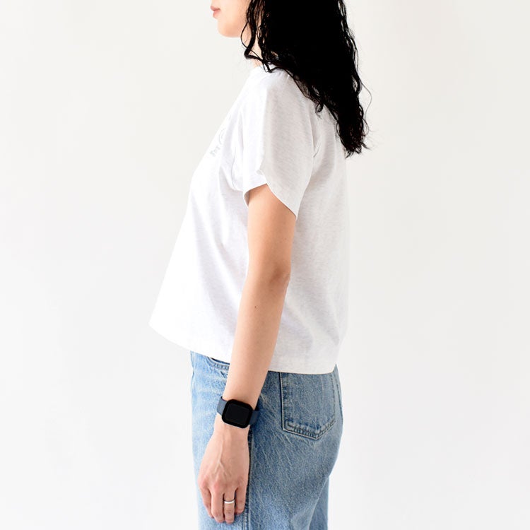 GAR SMALLER TYPOGRAPHIC WHITE S/S GARスモーラータイポグラフィックショートスリーブティー