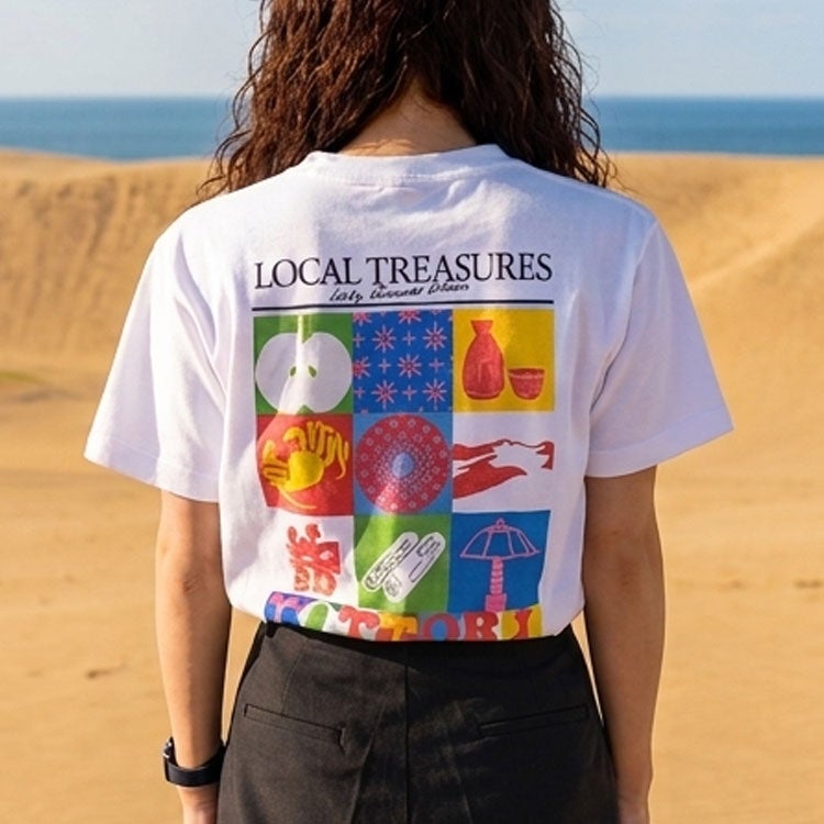 【予約商品】【2026年6月下旬頃入荷予定】TOTTORI SOUVENIR TEE 鳥取県×BINGOYA オリジナル商品【キャンセル不可】