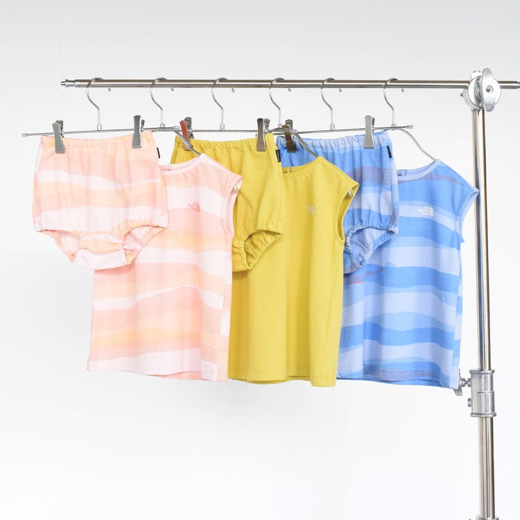 B LITTLE BREEZE F/S OP&BLOOMERS リトルブリーズフレンチスリーブワンピース＆ブルマー