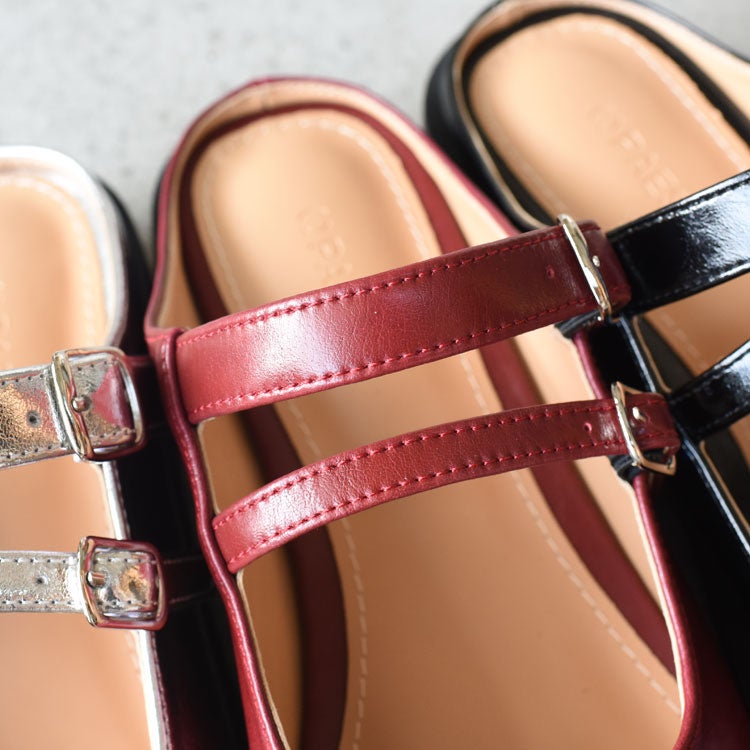 Double Buckle Mule ダブルバックルミュール