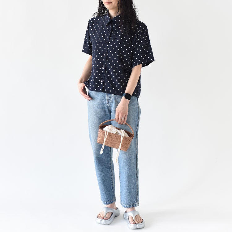 POLKA DOT HALF SLEEVE SHIRT ポルカドットハーフスリーブシャツ