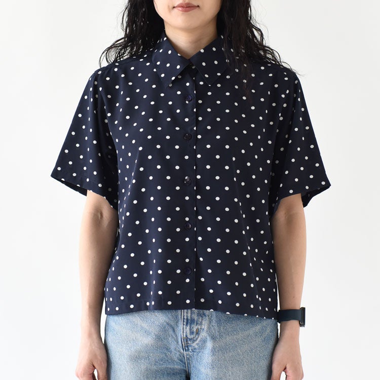 POLKA DOT HALF SLEEVE SHIRT ポルカドットハーフスリーブシャツ