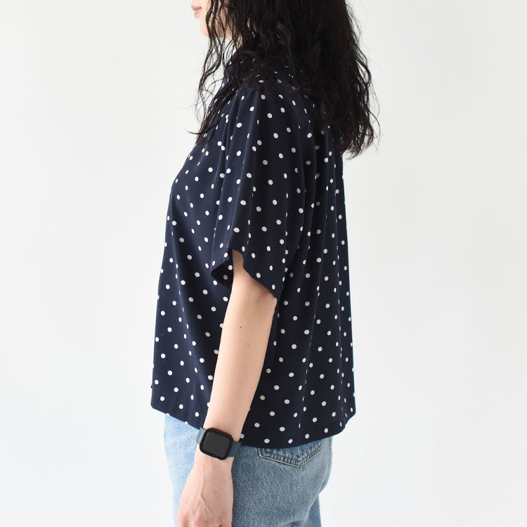 POLKA DOT HALF SLEEVE SHIRT ポルカドットハーフスリーブシャツ